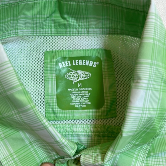 Mens Reel Legends Button Down Shirt Medium - Picture 3 of 5